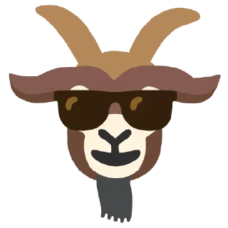 😎 emoji Google Goat Telegram sticker 21 of 117
