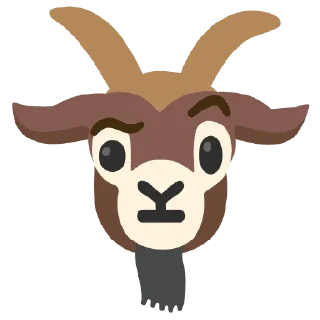 🤨 emoji Google Goat Telegram sticker 15 of 117