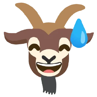 😅 emoji Google Goat Telegram sticker 5 of 117