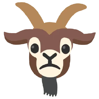 🙁 emoji Google Goat Telegram sticker 22 of 117