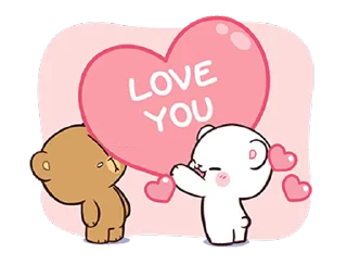 ❤️ emoji Milk Mocha 3 Telegram sticker 21 of 24