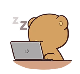 😴 emoji Milk Mocha 3 Telegram sticker 20 of 24