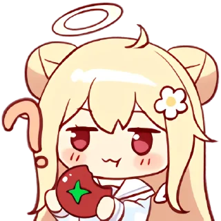 ❓ emoji 沙月ちゃん Telegram sticker 17 of 20