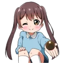 💖 emoji Invective tails [little girl] Telegram sticker 22 of 40