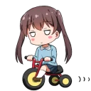 🚲 emoji Invective tails [little girl] Telegram sticker 23 of 40