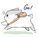 🏃 emoji ㄇㄚˊ幾兔 1~3 Telegram sticker 15 of 120