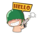 🔫 emoji Artillery Man / By OsmerOmar Telegram sticker 14 of 40