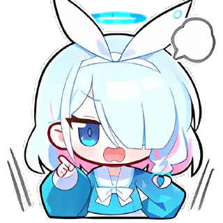 😎 emoji 蔚蓝档案 | @SC_StickerLab Telegram sticker 22 of 25