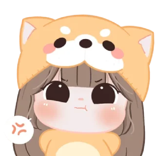 🐶 emoji chubby girl : Shiba @darkestlace Telegram sticker 15 of 40