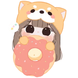 🐶 emoji chubby girl : Shiba @darkestlace Telegram sticker 22 of 40