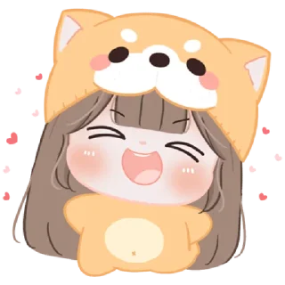 🐶 emoji chubby girl : Shiba @darkestlace Telegram sticker 12 of 40