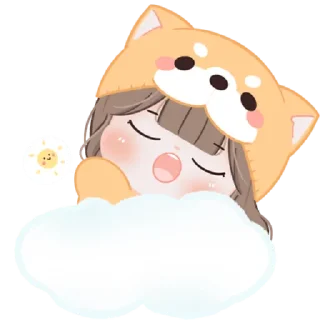 🐶 emoji chubby girl : Shiba @darkestlace Telegram sticker 11 of 40