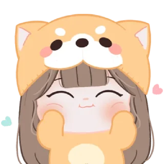 🐶 emoji chubby girl : Shiba @darkestlace Telegram sticker 20 of 40