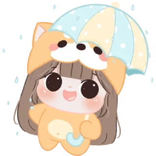 🐶 emoji chubby girl : Shiba @darkestlace Telegram sticker 6 of 40