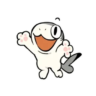 😊 emoji Sharkitty鯊貓 調皮搗蛋動態貼圖 @kal_pc Telegram sticker 17 of 24