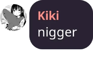 🖤 emoji Nigger quotes Telegram sticker 24 of 60