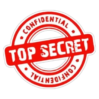 Sticker from Top Secret
