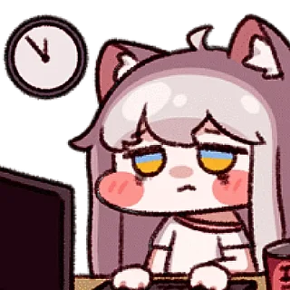 😩 emoji 트릭컬 - 코미의 느긋한 일상 Telegram sticker 8 of 24