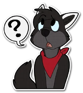 ❓ emoji Shadow Telegram sticker 8 of 29