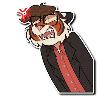 💢 emoji Isaac Telegram sticker 17 of 35