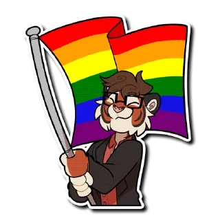🏳️‍🌈 emoji Isaac Telegram sticker 22 of 35