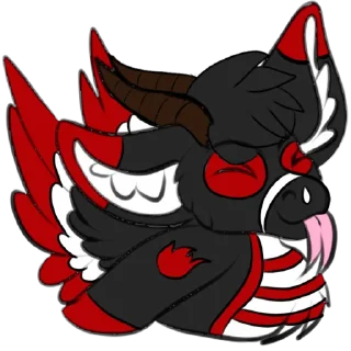 😝 emoji Dante The Sassy Angle Dangle (Not for public use) Telegram sticker 3 of 42
