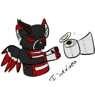🧻 emoji Dante The Sassy Angle Dangle (Not for public use) Telegram sticker 15 of 42