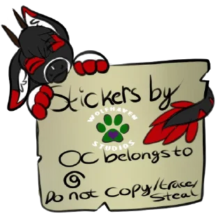 💰 emoji Dante The Sassy Angle Dangle (Not for public use) Telegram sticker 22 of 42