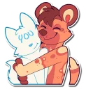 😄 emoji All The Hugs Telegram sticker 8 of 59