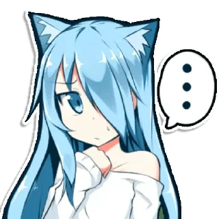 🥺 emoji Cat girl Telegram sticker 20 of 45