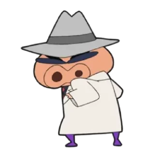 😊 emoji 不理不理左衛門動態貼圖 (Crayon Shin-chan 蠟筆小新) @kal_pc Telegram sticker 24 of 24