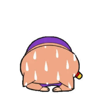😊 emoji 不理不理左衛門動態貼圖 (Crayon Shin-chan 蠟筆小新) @kal_pc Telegram sticker 13 of 24