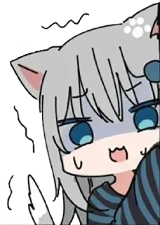 😱 emoji 家有鲨猫 Telegram sticker 17 of 120