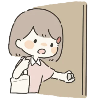 👋 emoji Girl can use stickers Telegram sticker 6 of 40