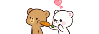 🥕 emoji ᴍᴏᴄʜᴀ & ᴍɪʟᴋ @MTHRK1 🐻🤍 Telegram sticker 3 of 90