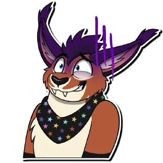 😨 emoji Cooper Caracal Telegram sticker 20 of 46