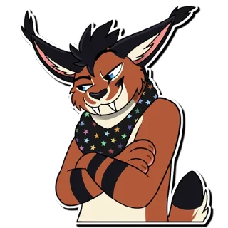 😏 emoji Cooper Caracal Telegram sticker 22 of 46