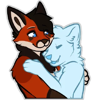 🤗 emoji Dak Fox Telegram sticker 12 of 95