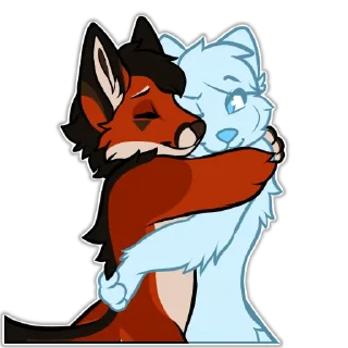 🤗 emoji Dak Fox Telegram sticker 11 of 95