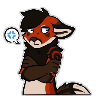 💢 emoji Dak Fox Telegram sticker 9 of 95