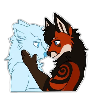 😍 emoji Dak Fox Telegram sticker 10 of 95