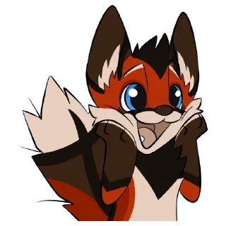 😃 emoji Dak Fox Telegram sticker 15 of 95