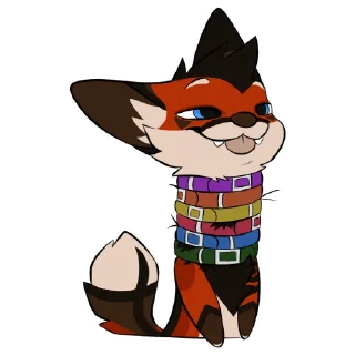😏 emoji Dak Fox Telegram sticker 23 of 95