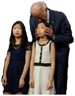 👨‍👧‍👧 emoji Creepy Joe Biden Telegram sticker 11 of 52
