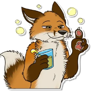 🥃 emoji Jasper Fox Telegram sticker 12 of 90