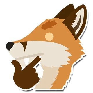 🤔 emoji Jasper Fox Telegram sticker 17 of 90