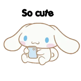 😊 emoji Hi, Cinnamoroll! (大耳狗) @kal_pc Telegram sticker 22 of 24
