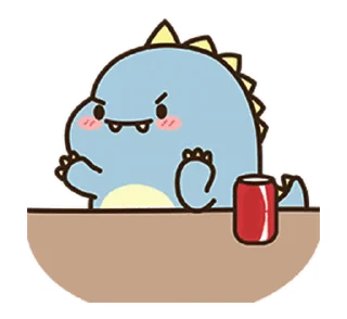 😠 emoji My Dino Friend • @xxyuji Telegram sticker 16 of 24