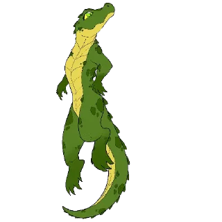 🤨 emoji Pancake Crocodile Telegram sticker 19 of 53