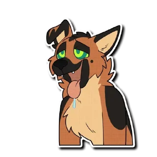 🤤 emoji Cuki's NaL Dog Comp 5 Telegram sticker 15 of 87